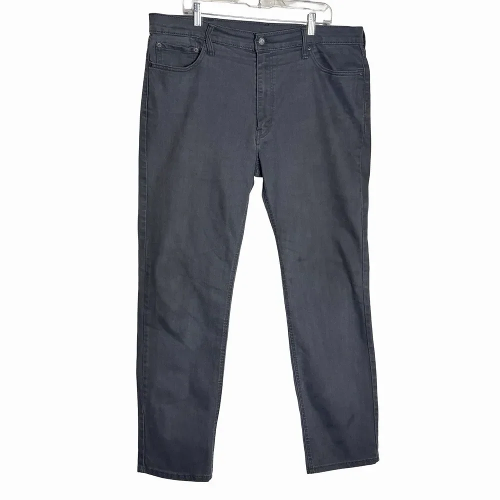 Levi's 541 Athletic Taper Jeans Mens 40x34 Gray Denim  SPOTS Red Tab